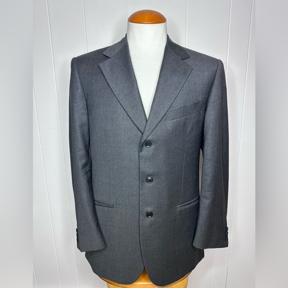 Pal Zileri REDA Super 100s Charcoal Wool Blazer - Picture 2 of 12